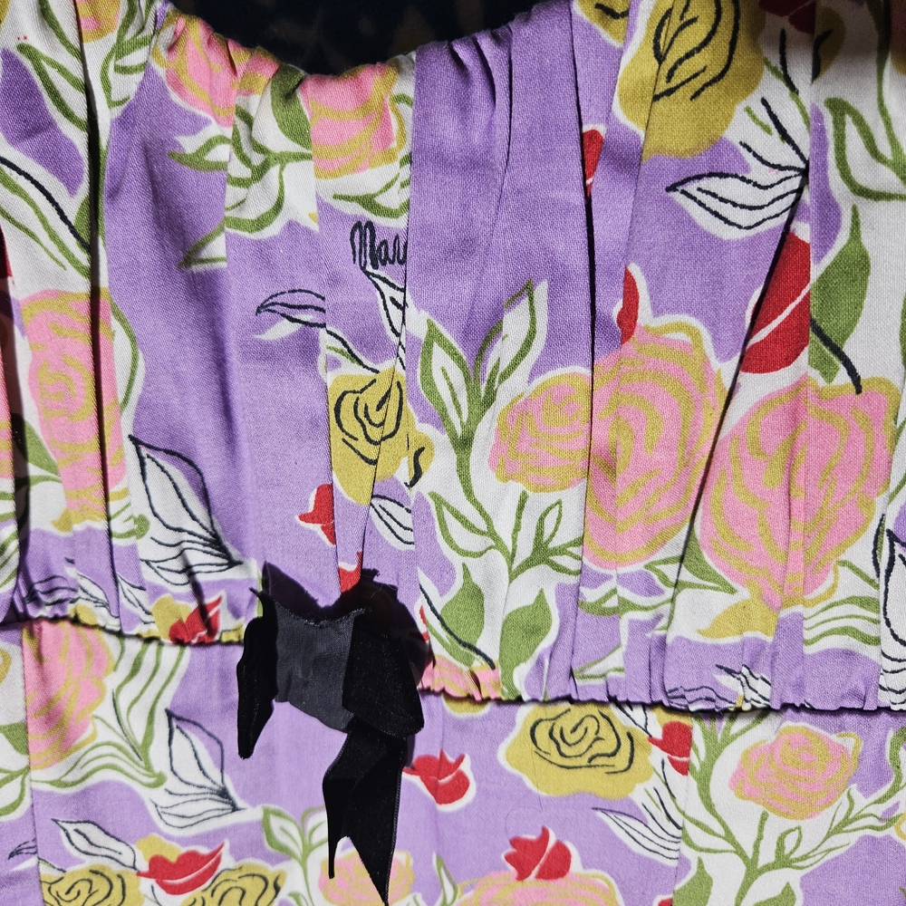 Micheline Pitt VIXEN  Magic Purple Sleeveless Midi Sundress